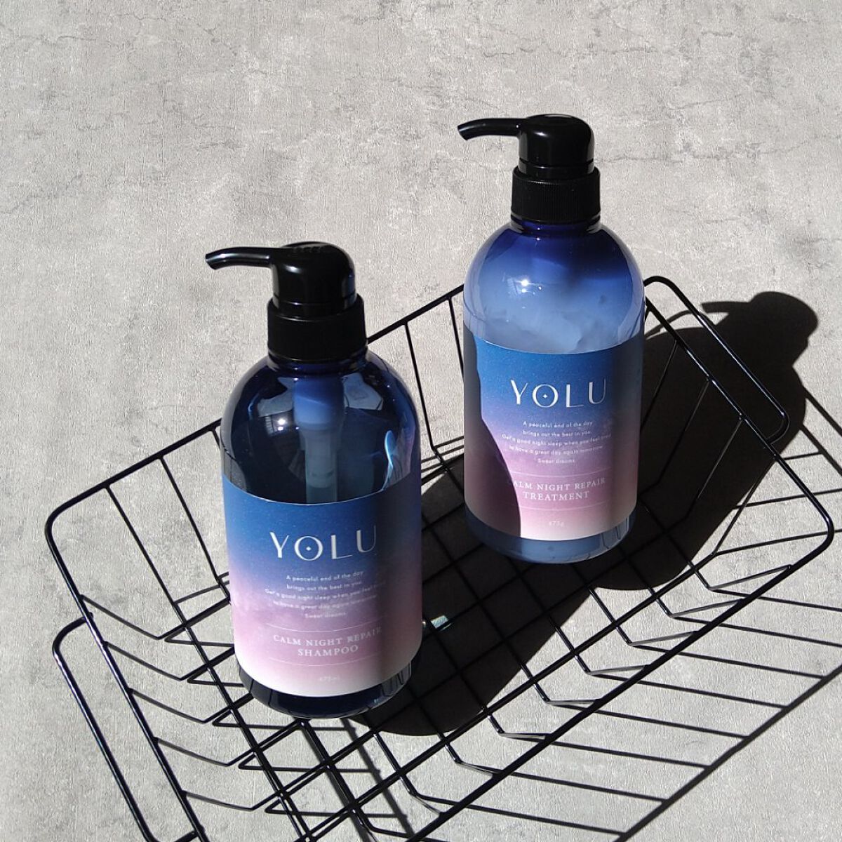 カームナイトリペアシャンプー／トリートメント/YOLU/市販シャンプーを使ったクチコミ（1枚目）
