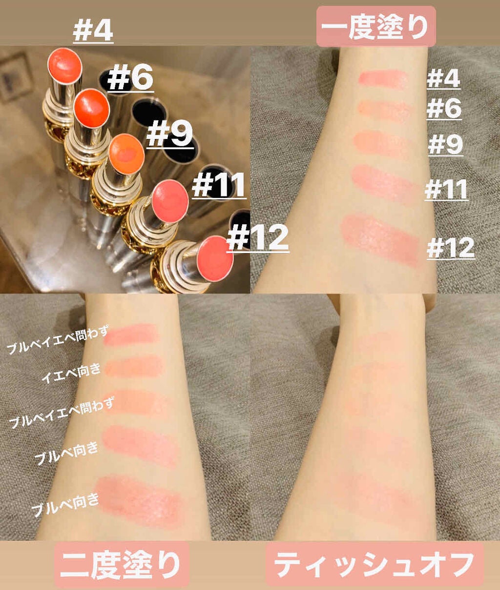 ヴォリュプテ ティントインバーム/YVES SAINT LAURENT BEAUTE/口紅を使ったクチコミ(2枚目)