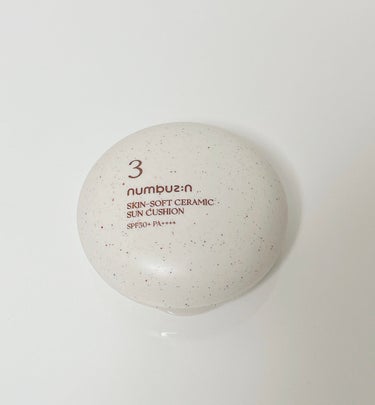 3番 ノーファンデ陶器肌トーンアップクッション/numbuzin/クッションファンデーションを使ったクチコミ（2枚目）