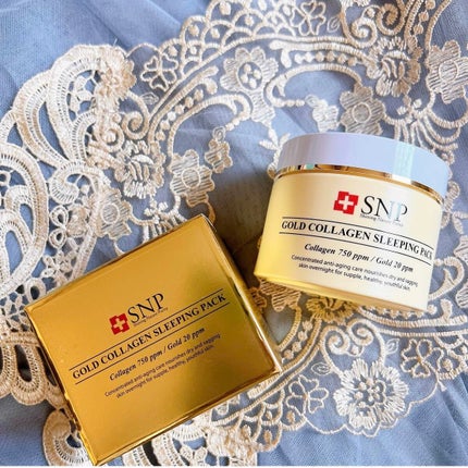 SNP ゴールド コラーゲン スリーピング パック/SNP/シートマスク・パックを使ったクチコミ(1枚目)