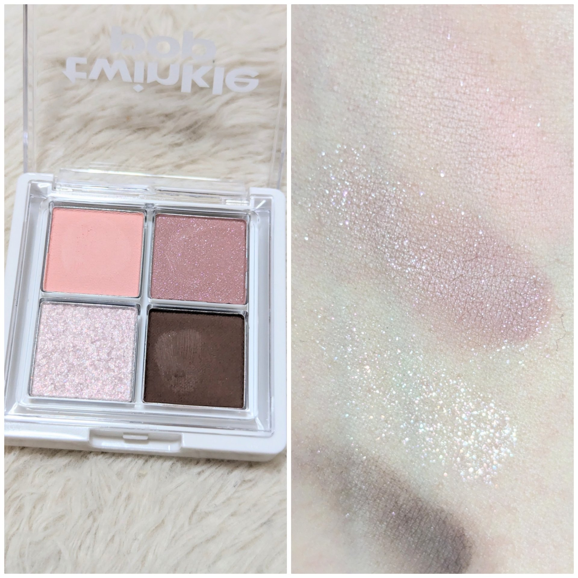 グリッターレイヤリングアイシャドウパレット 02 PINK LAYER/TWINKLE POP/アイシャドウパレットを使ったクチコミ（2枚目）