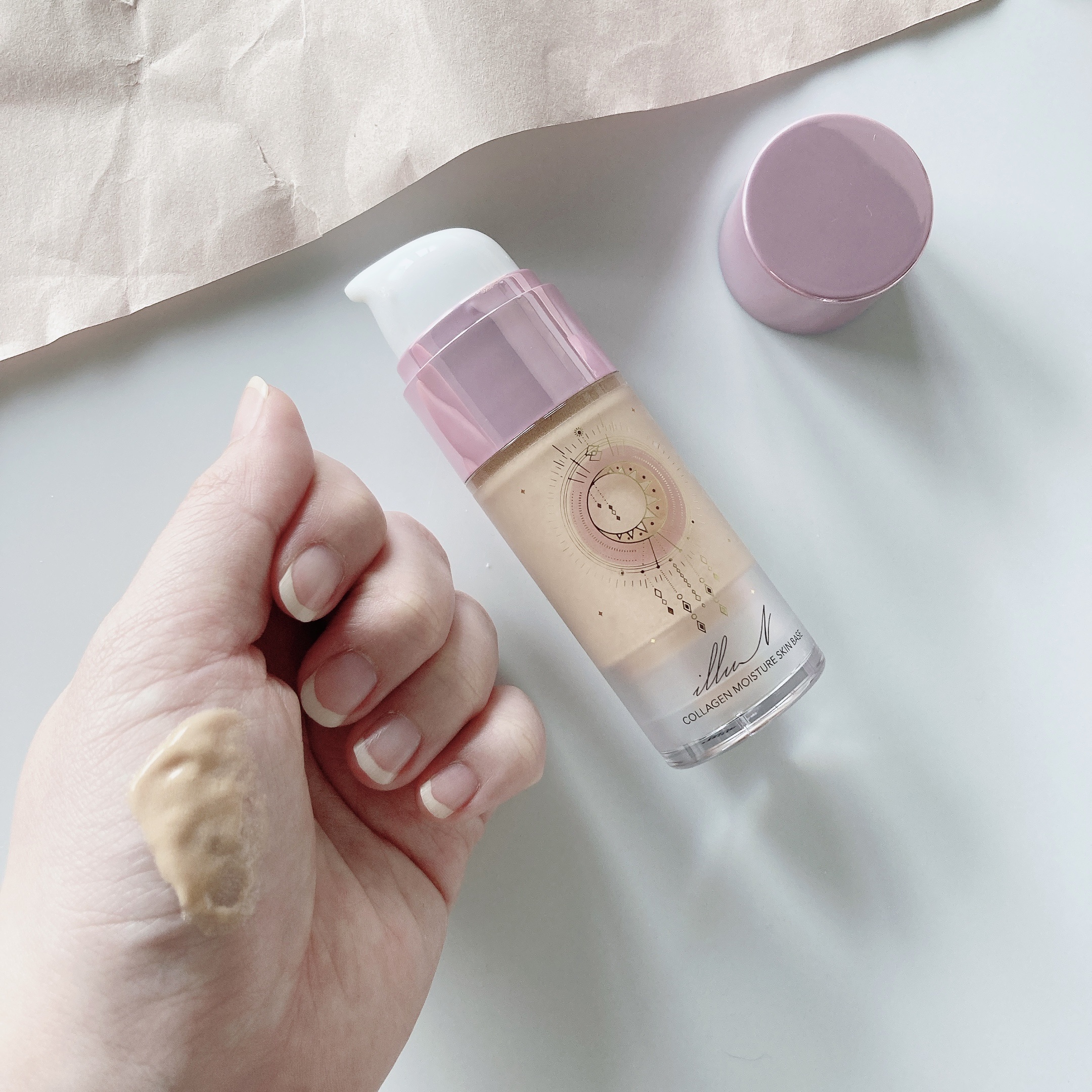 コラーゲンモイスチャースキンベース/illuN/化粧下地を使ったクチコミ（2枚目）