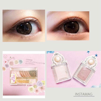 トーンアップアイシャドウ/CEZANNE/アイシャドウパレットを使ったクチコミ(1枚目)