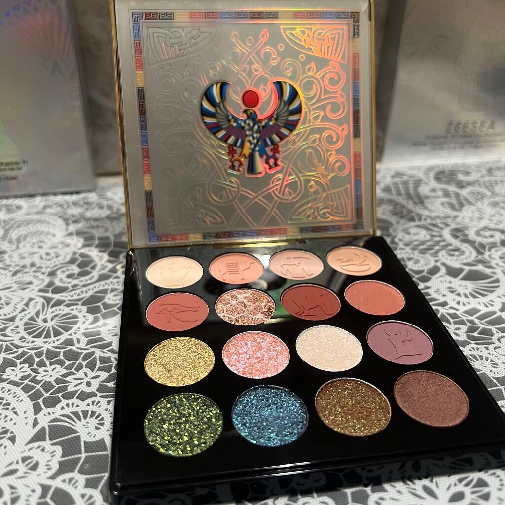 デザートメモリシリーズ 16色アイシャドウパレット/ZEESEA/アイシャドウパレットを使ったクチコミ(3枚目)