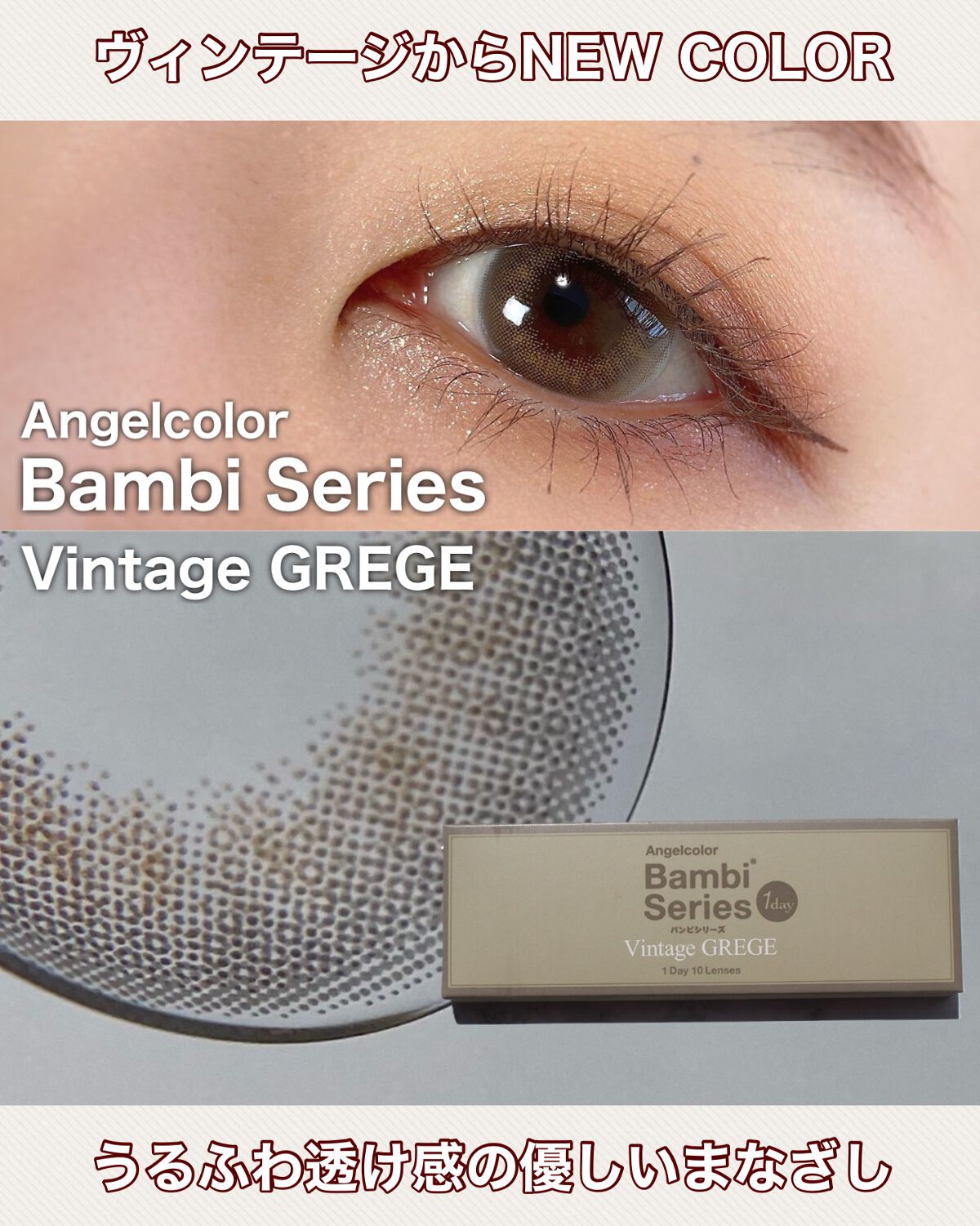 Angelcolor Bambi Series Vintage 1day/AngelColor/ワンデー（１DAY）カラコンを使ったクチコミ（1枚目）