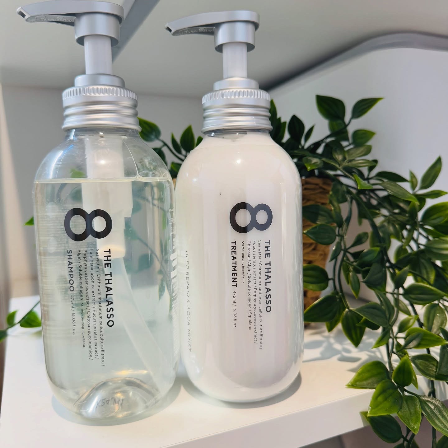 [旧商品]クレンジングリペア＆モイスト 美容液シャンプー／ディープリペア＆アクアモイスト 美容液トリートメント/エイトザタラソ/市販シャンプーを使ったクチコミ（1枚目）