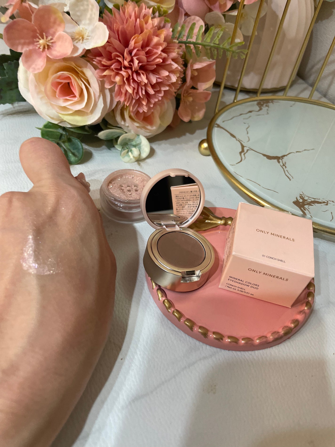 ミネラルカラーズ アイシャドウデュオ/ONLY MINERALS/マルチパレットを使ったクチコミ(4枚目)