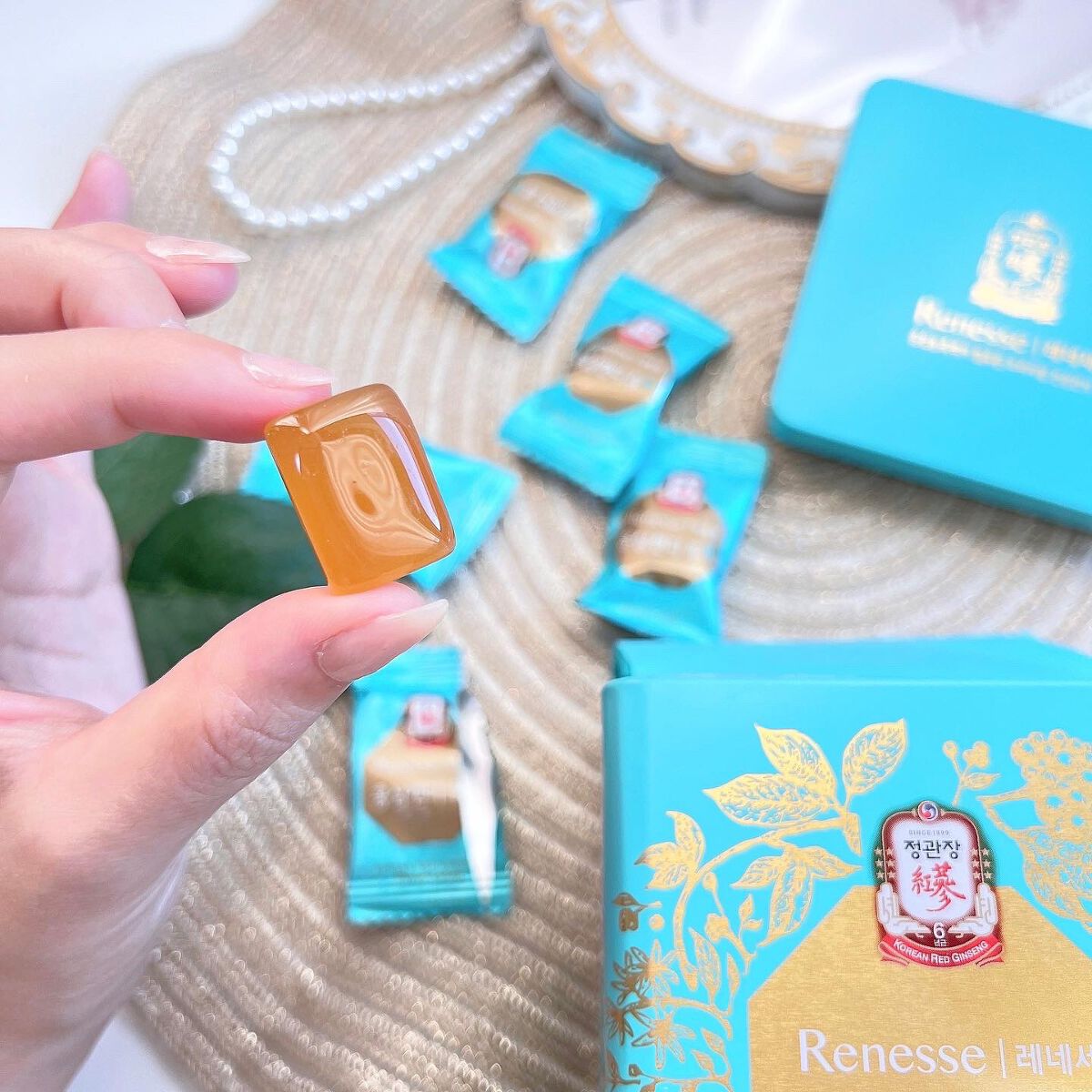 レネッセ紅参キャンディ(喉)/正官庄/食品を使ったクチコミ（2枚目）