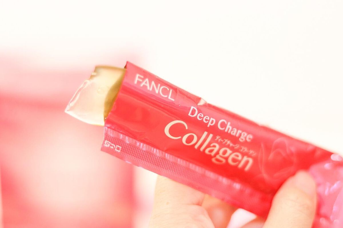 ディープチャージ  コラーゲン スティックゼリー/ファンケル/美容サプリメントを使ったクチコミ（3枚目）