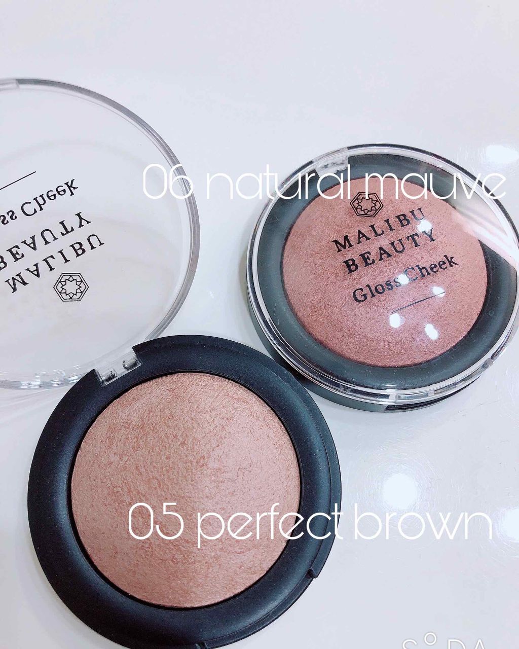 グロスチーク 05 パーフェクトブラウン/マリブビューティー/パウダーチークを使ったクチコミ（1枚目）