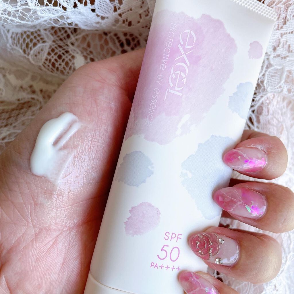 プロテクティブ UVエッセンス 02 ライラック＆アンバー(’22)/excel/日焼け止めローションを使ったクチコミ（3枚目）