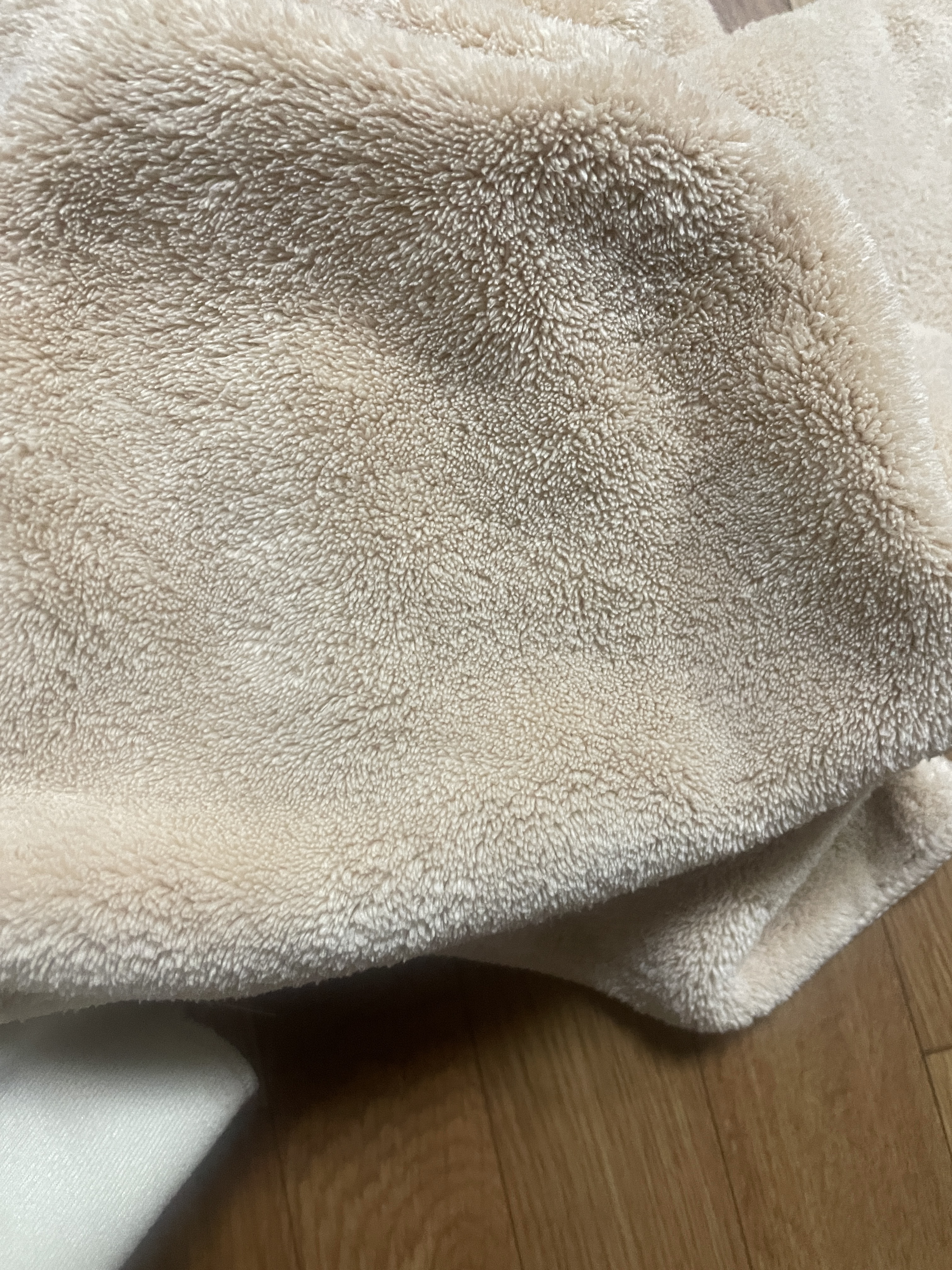 ヘアドライマイクロファイバータオル ミルキーベージュ/ハホニコハッピーライフ/ヘアケアグッズを使ったクチコミ（1枚目）