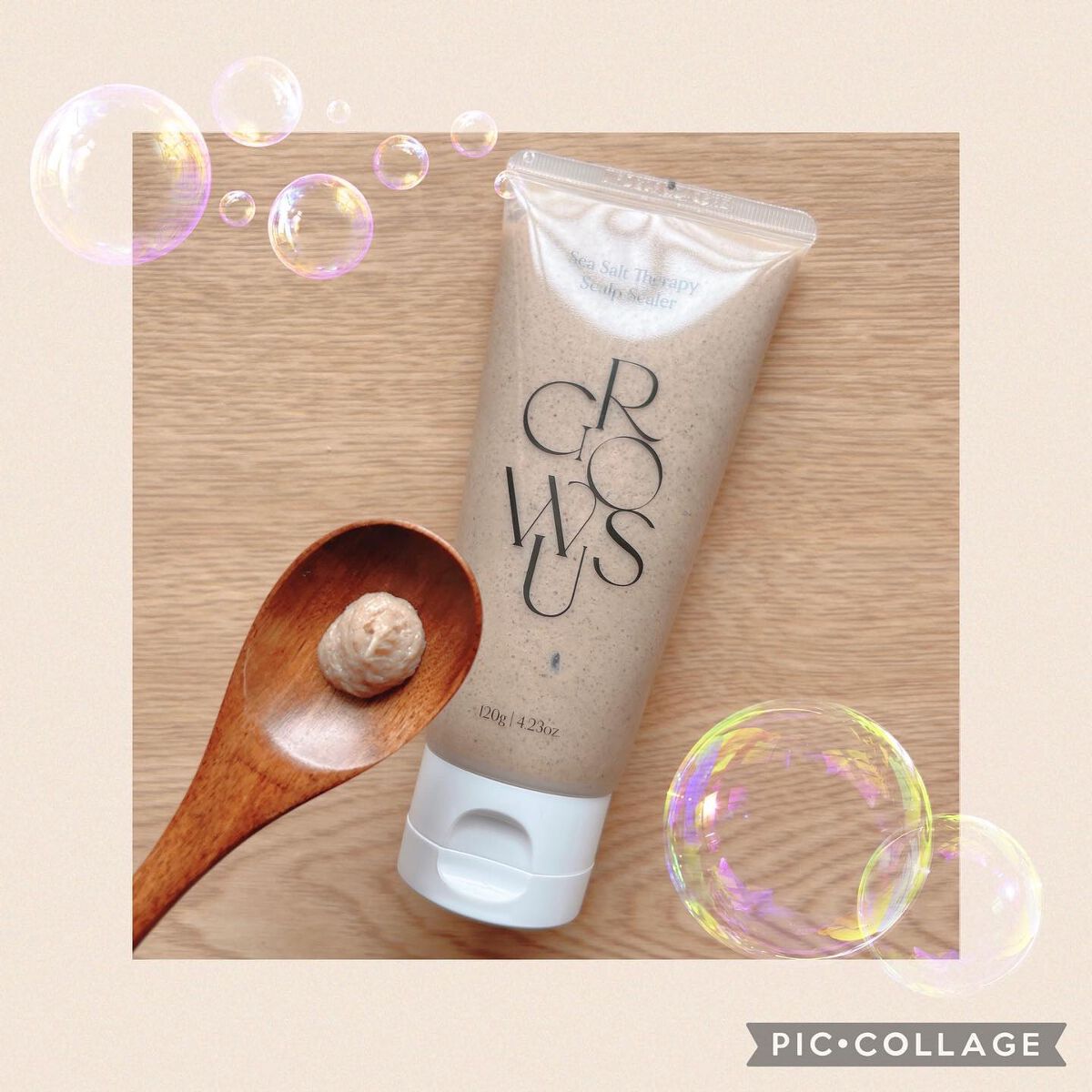 シーソルトセラピースカルプスケーラー/GROWUS/ヘッドスクラブを使ったクチコミ（2枚目）