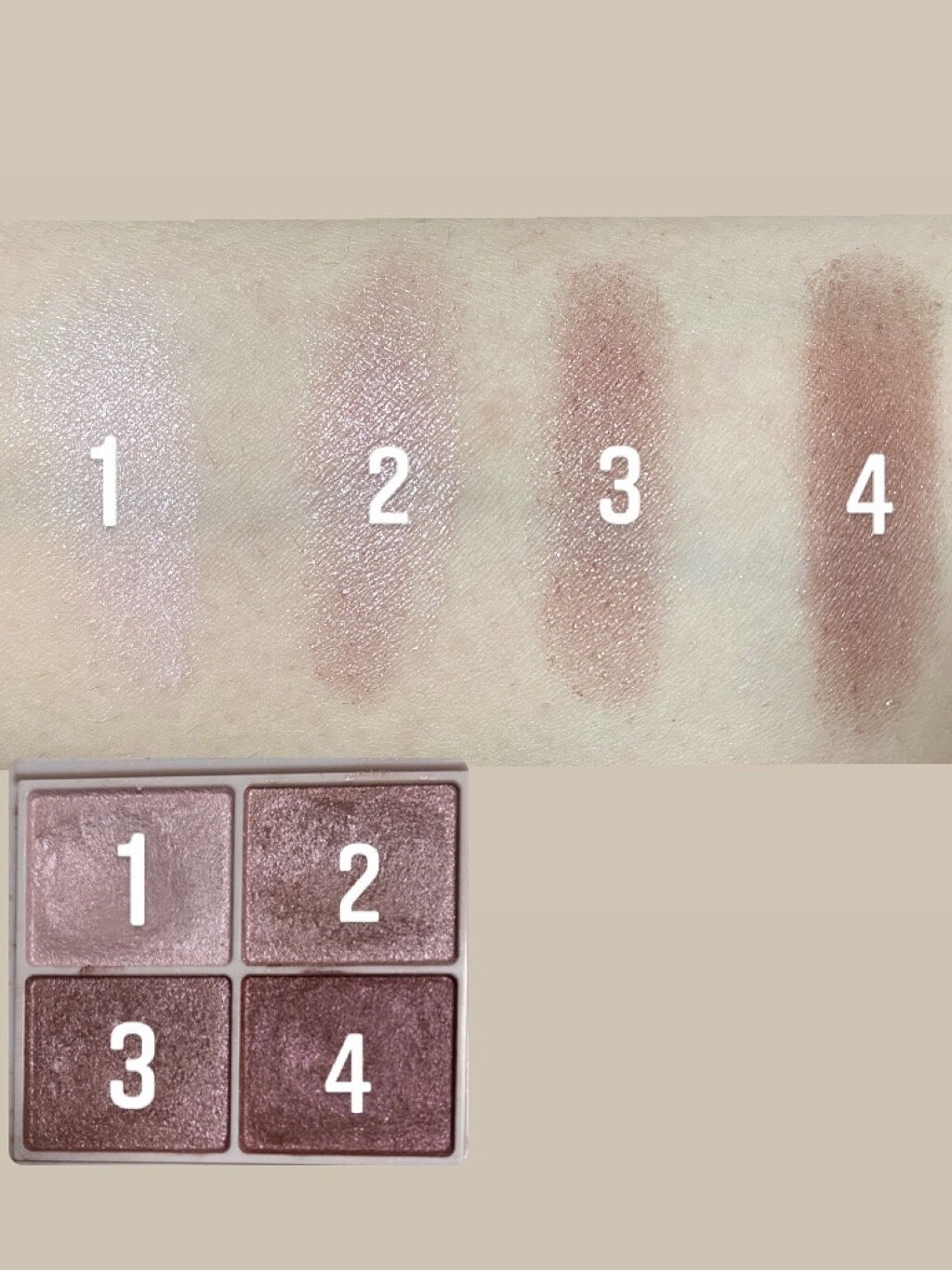 シルキースフレアイズ/キャンメイク/アイシャドウパレットを使ったクチコミ（3枚目）