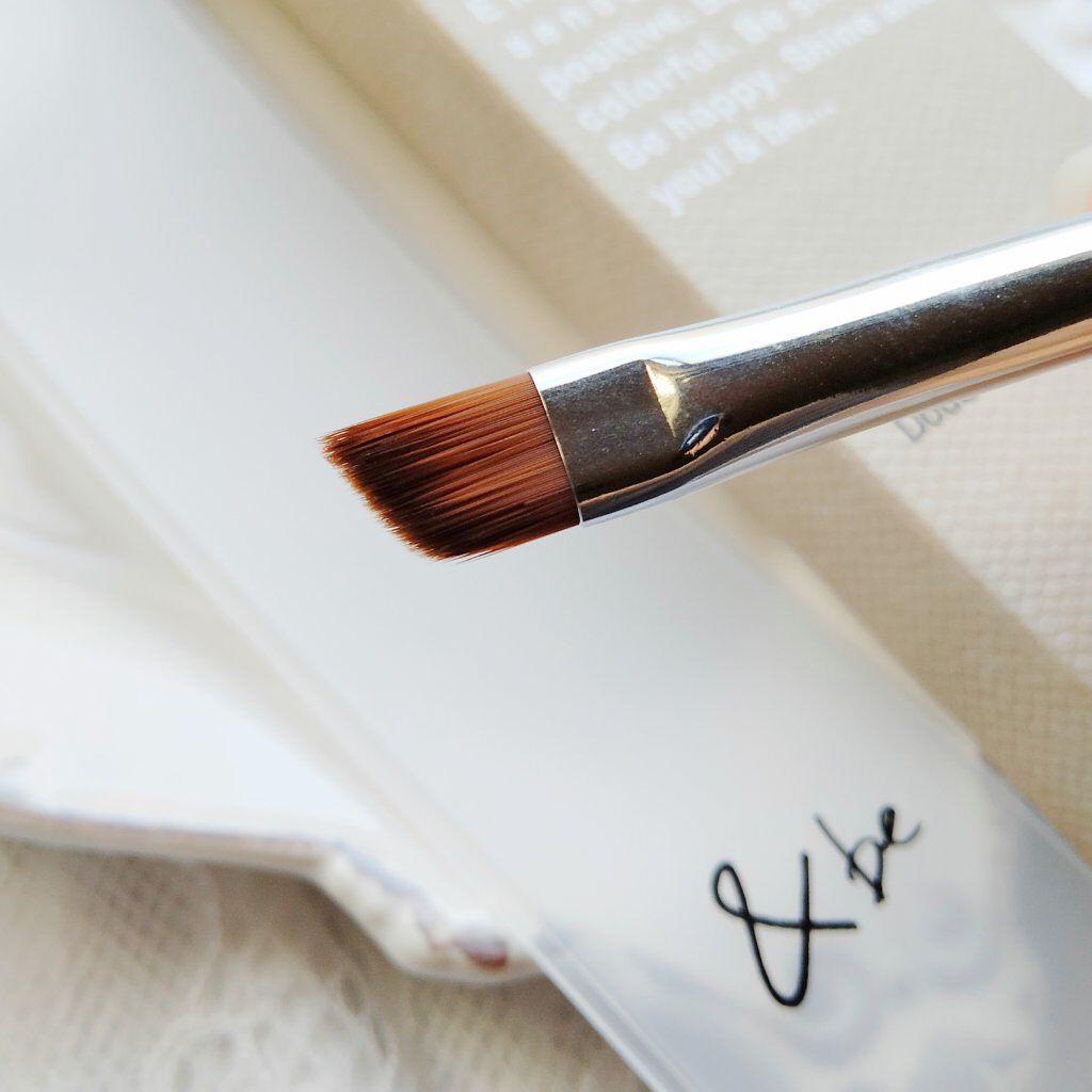 ダブルエンドアイブロウブラシ熊野筆/＆be/メイクブラシを使ったクチコミ（3枚目）