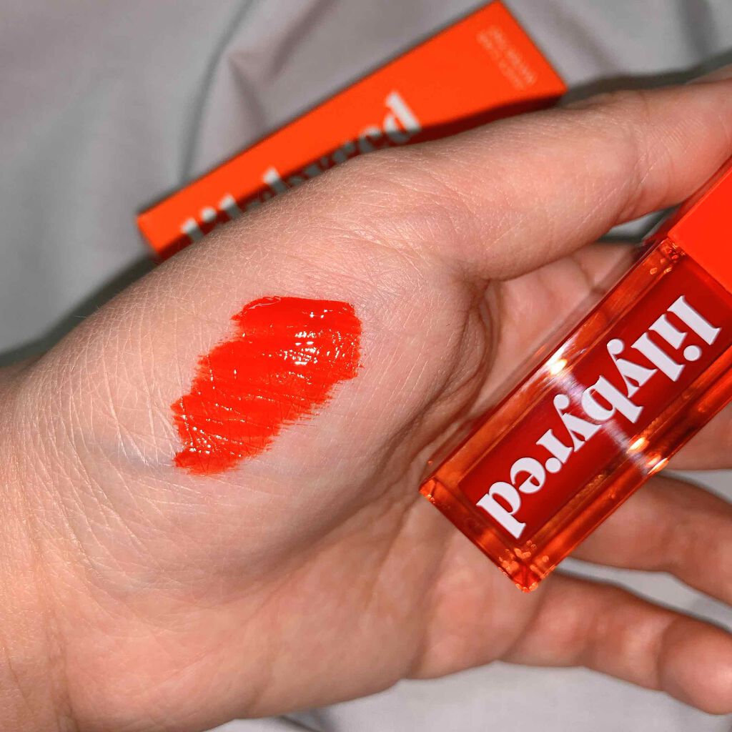 ジューシーライアー ウォーターティント/lilybyred/リップティントを使ったクチコミ（2枚目）