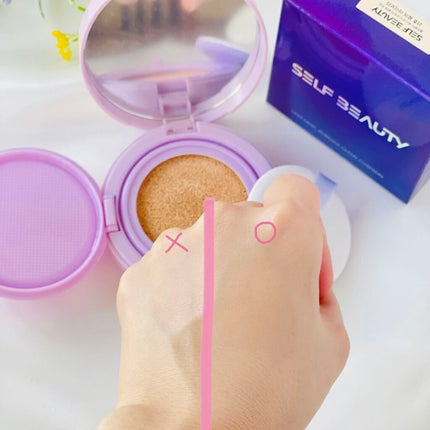 ユニコーン オーロラ光彩クッション/SELF BEAUTY/クッションファンデーションを使ったクチコミ(8枚目)