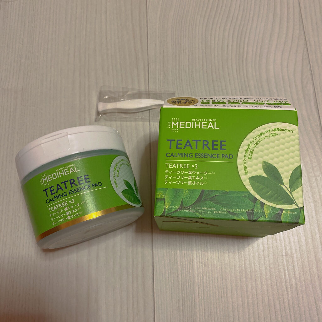 ティーツリーカーミングエッセンスパッド/MEDIHEAL/トナーパッドを使ったクチコミ（1枚目）