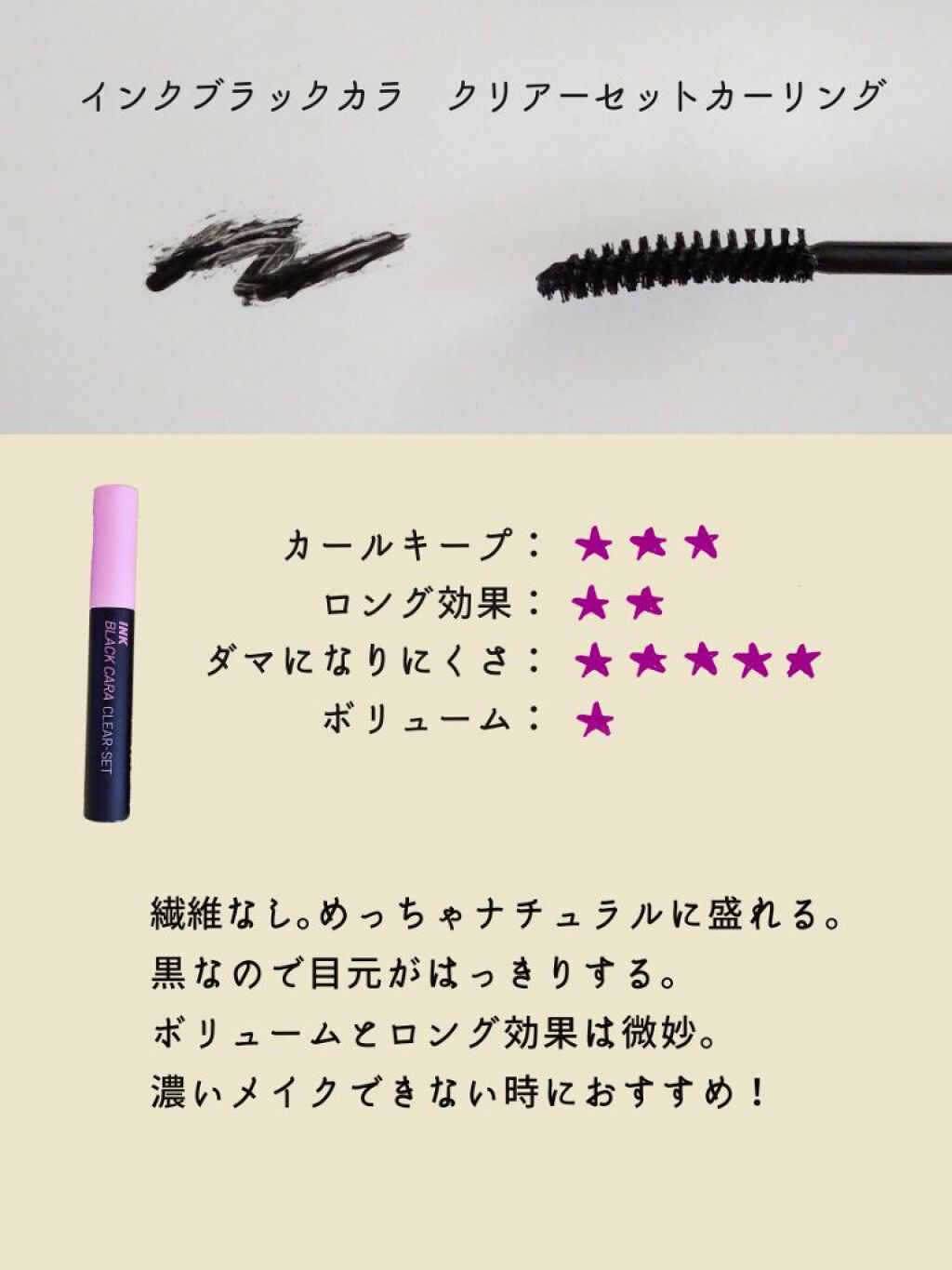 ピンク モーメント インク カラー カラ/PERIPERA/マスカラを使ったクチコミ（3枚目）