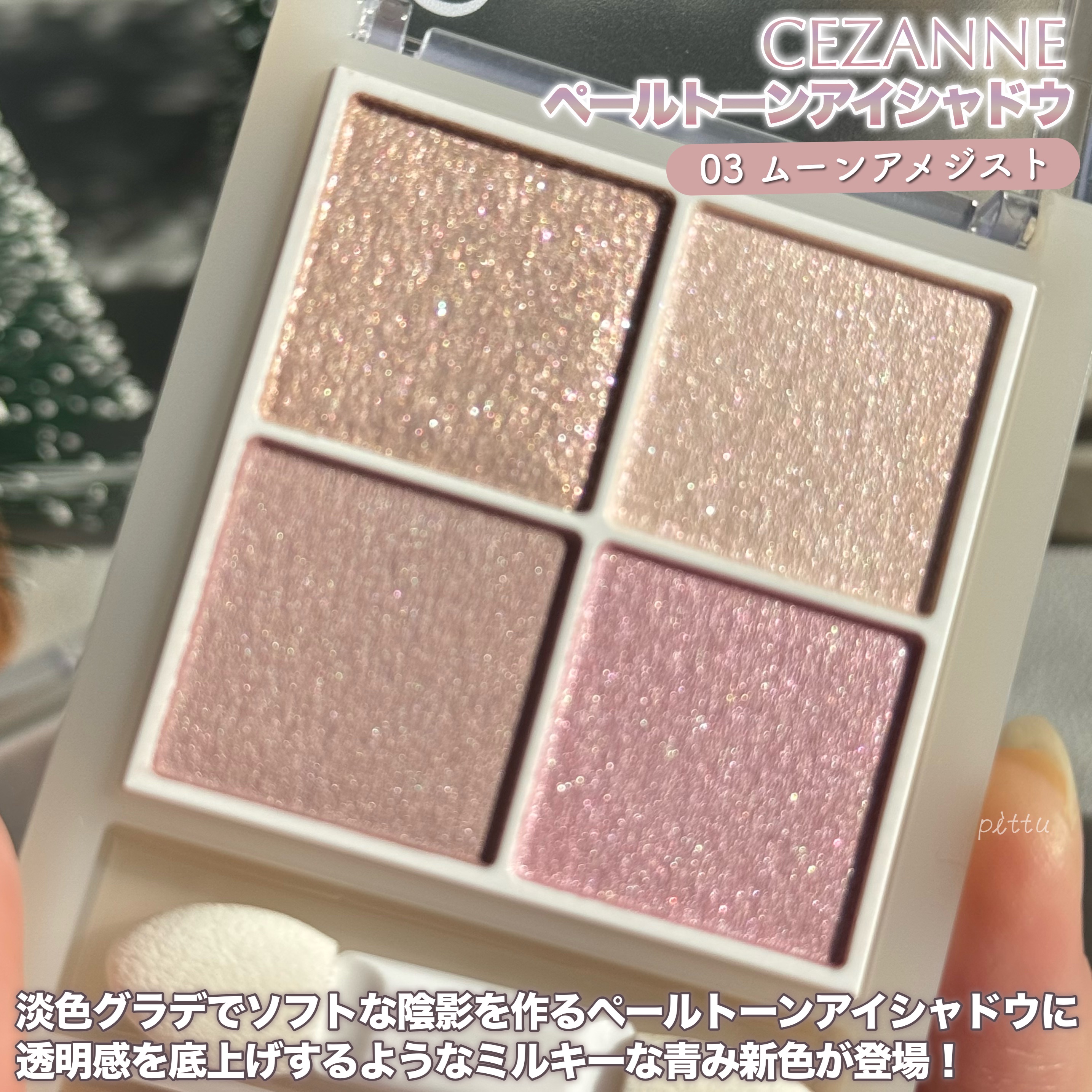 ペールトーンアイシャドウ/CEZANNE/アイシャドウを使ったクチコミ（2枚目）