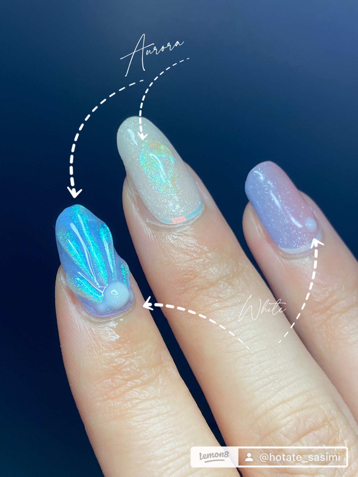 ジェルミーデコジェル 02 ホワイト/ジェルミーワン/ジェルネイルを使ったクチコミ（3枚目）