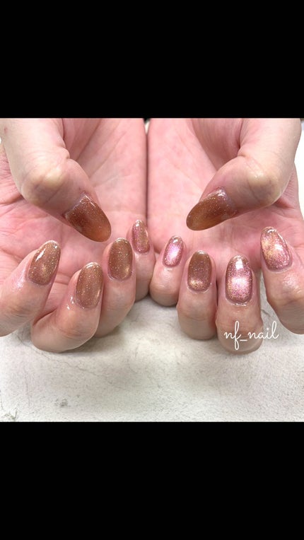 #ネイル,#ジェルネイル,#ニュアンスネイル,#キラキラネイル,#マグネットネイル,#ちゅるんネイル,#透け感ネイル,#ピンクオレンジネイル,#コーラルピンクネイルのネイルデザイン