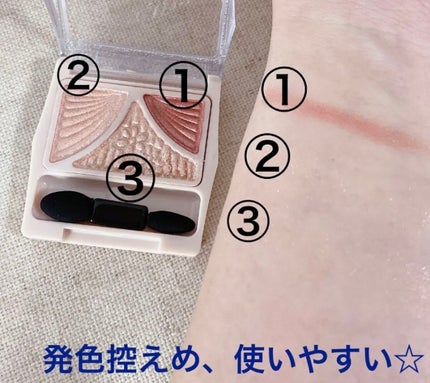 ジューシーピュアアイズ/キャンメイク/アイシャドウパレットを使ったクチコミ(3枚目)