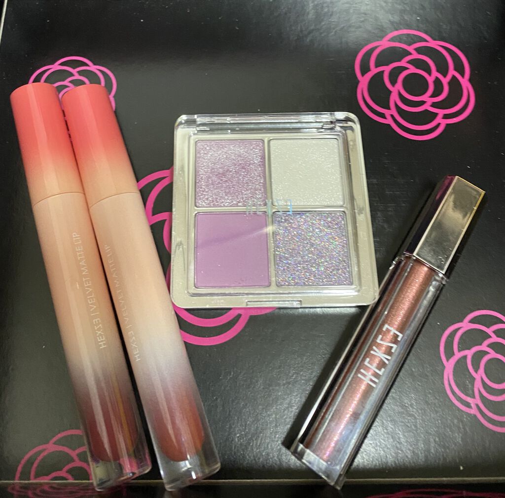 HEXZEヴェルベットマットリップグロス/HEXZE（ヘックスゼ）/リップグロスを使ったクチコミ（1枚目）