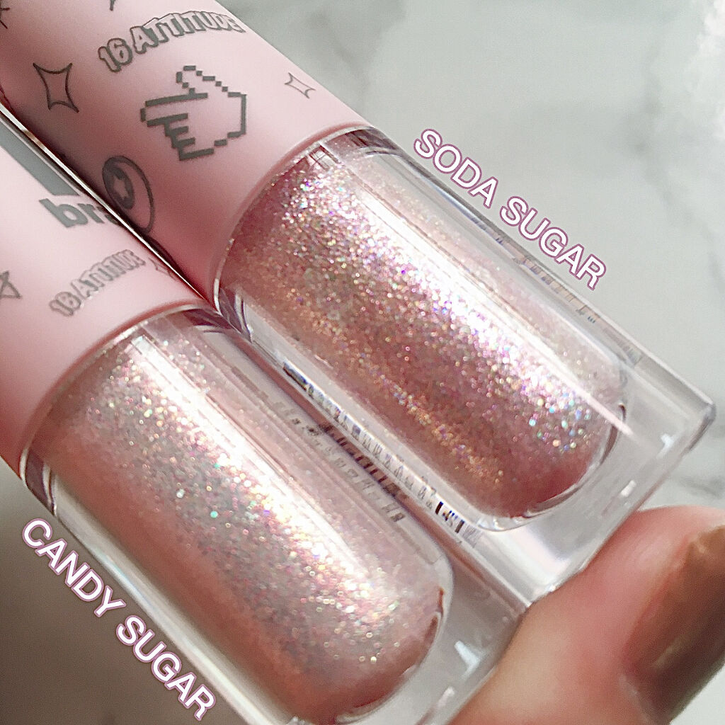 CANDYROCK SUGARPARTY/16BRAND/リキッドアイシャドウを使ったクチコミ（2枚目）