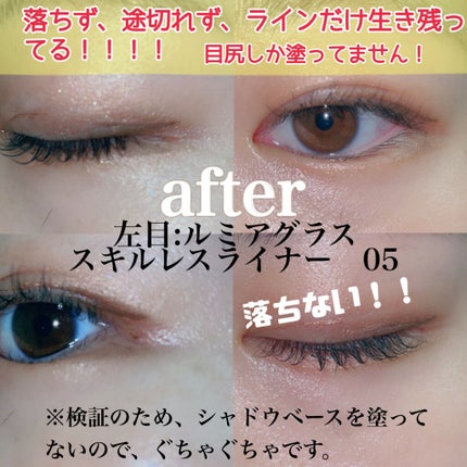 スキニーリッチライナー/excel/リキッドアイライナーを使ったクチコミ(6枚目)