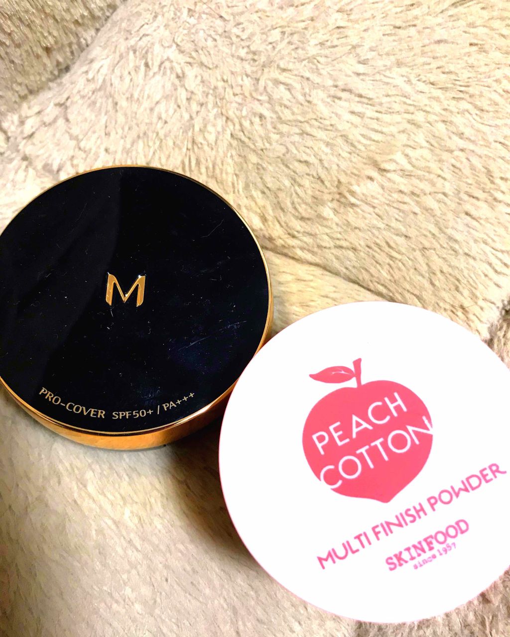 ピーチコットン マルチフィニッシュパウダー/SKINFOOD/ルースパウダーを使ったクチコミ（1枚目）