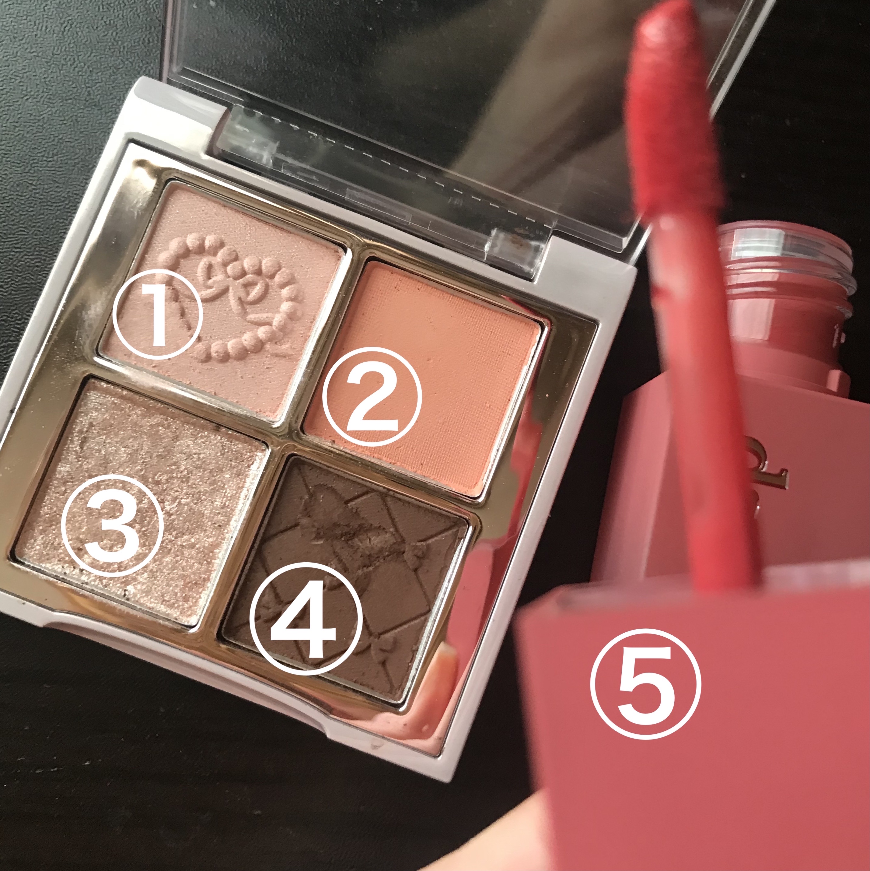 クリームドゥローズティント/dasique/リップティントを使ったクチコミ（2枚目）