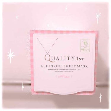 Quality 1st です！
*☼*―――――*☼*―――――*☼*―――――*
前まではルルルンの白を使っていましたが、この前ドラッグストアに寄った時にこのパックを見つけまして👀
同じ値段なのに枚数