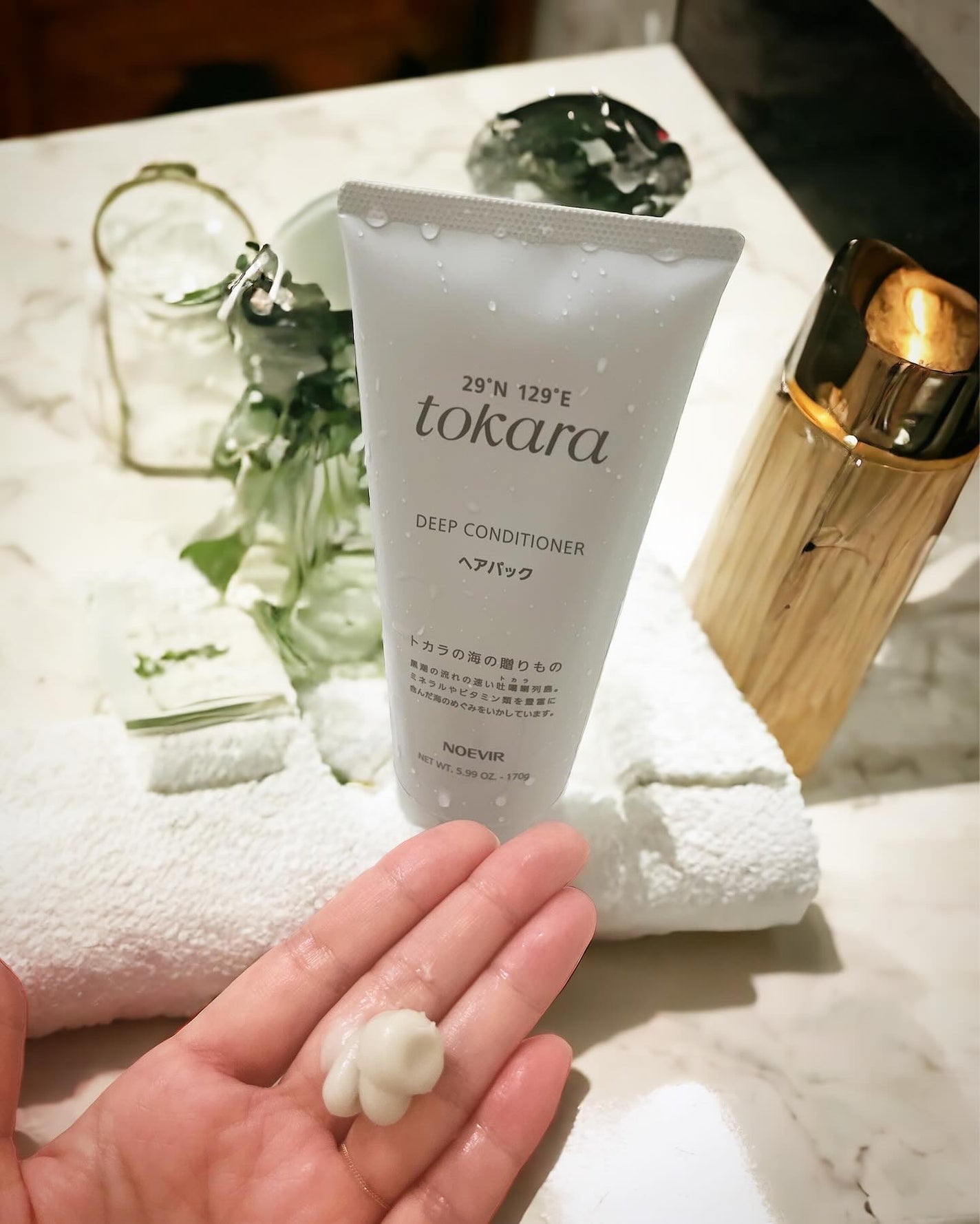 トカラの海のヘアパック/ノエビア/ヘアマスク・ヘアパックを使ったクチコミ(4枚目)