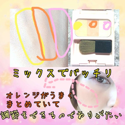 ブレンドチークカラー/WHOMEE/パウダーチークを使ったクチコミ(2枚目)