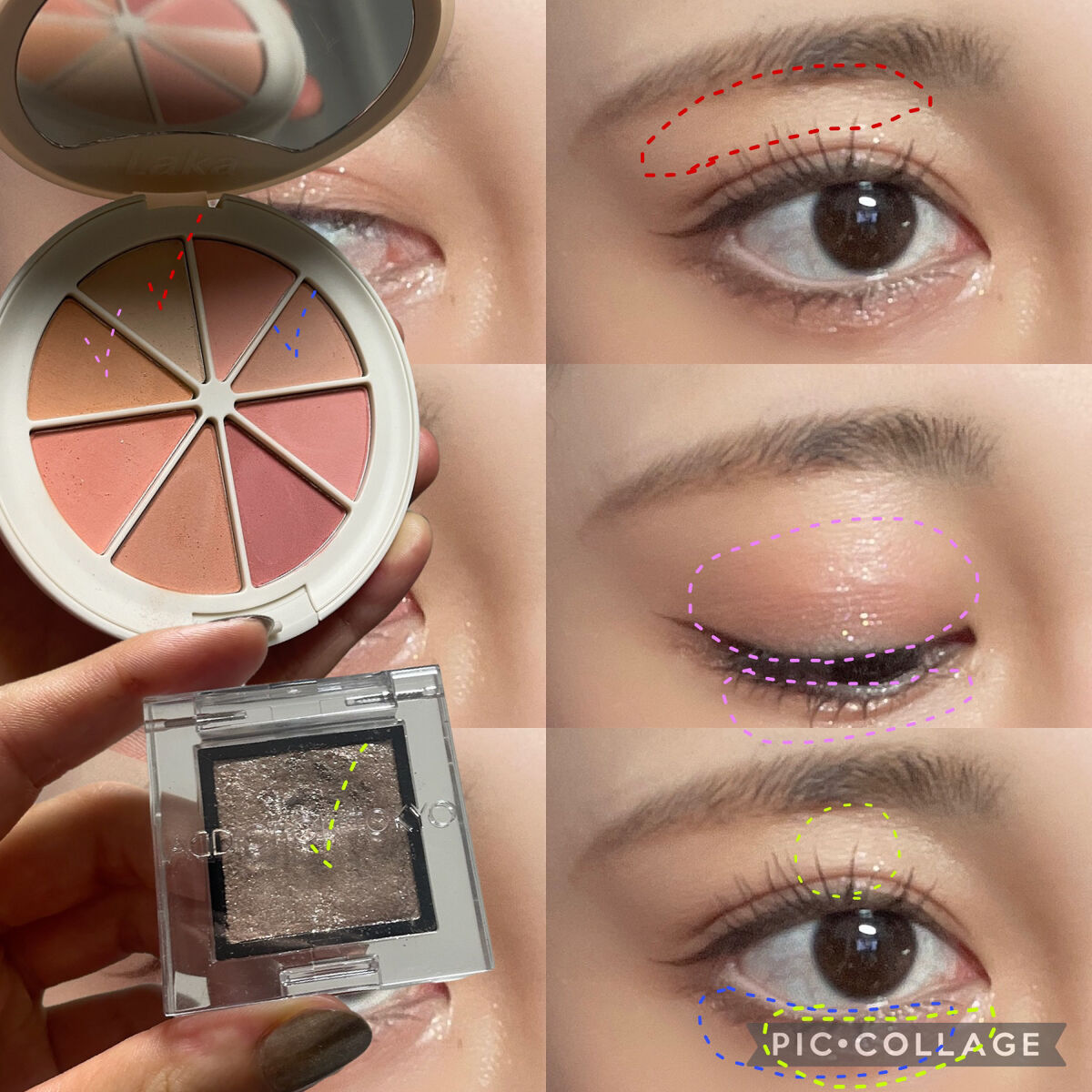New Level Eyeshadow Palette/Laka/アイシャドウパレットを使ったクチコミ（2枚目）