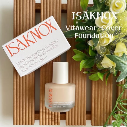 ビタウェアカバーファンデーション 30ml/ISAKNOX(イザノックス)/リキッドファンデーションを使ったクチコミ(1枚目)