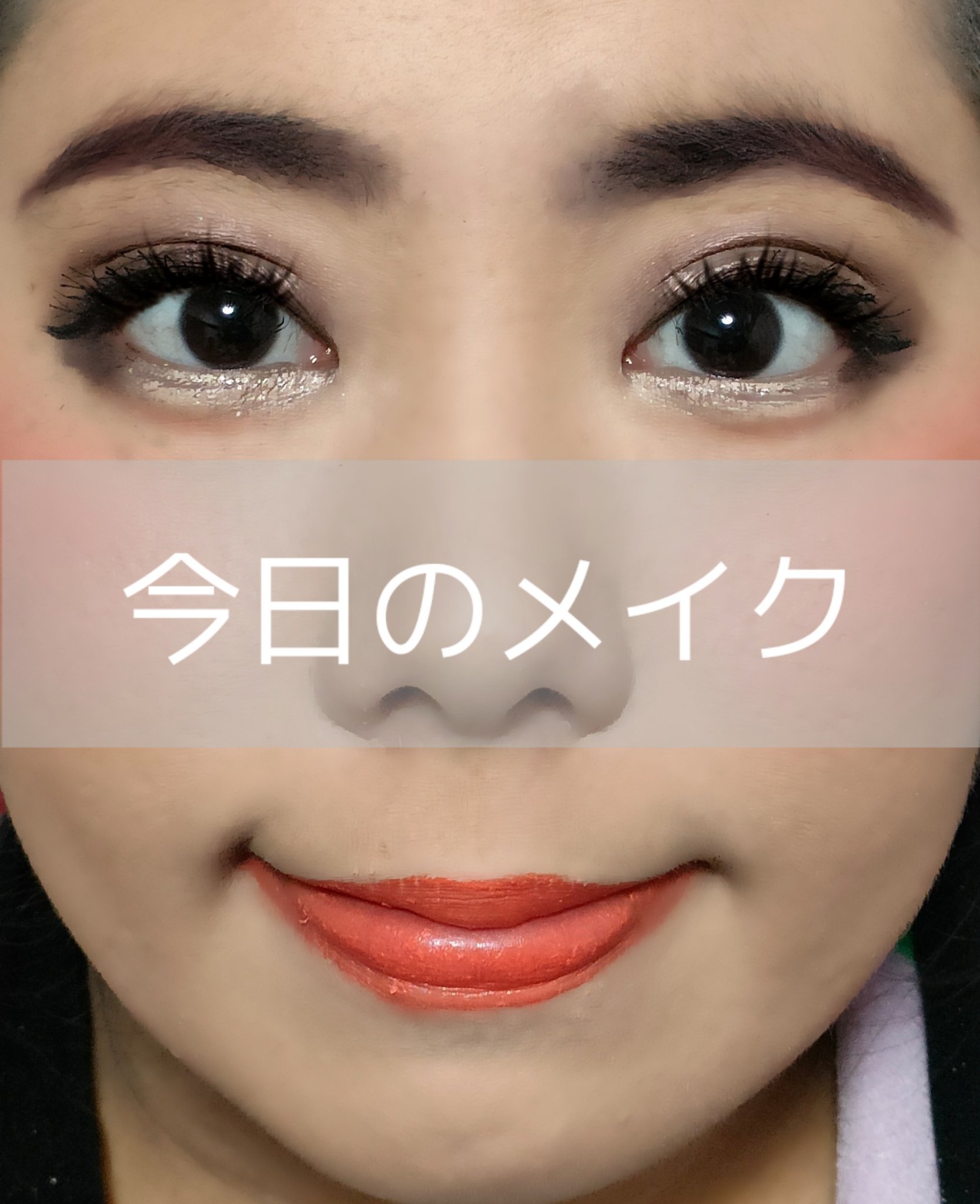 フレッシュフルーツ リップ＆チーク トリオ 1 オレンジ/SKINFOOD/ジェル・クリームチークを使ったクチコミ（1枚目）