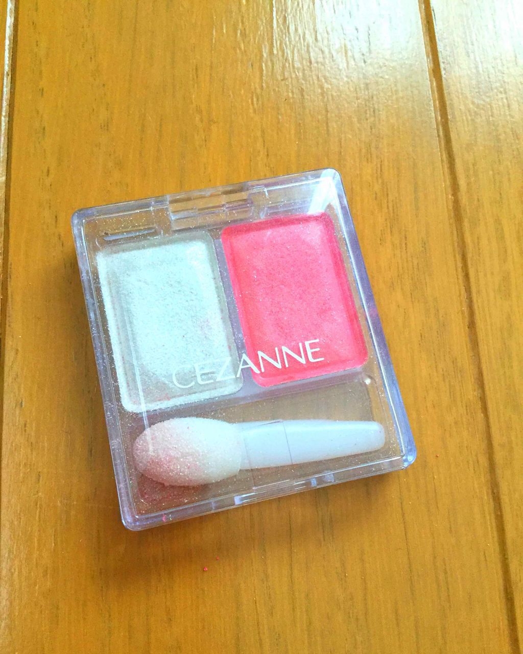 ツーカラー アイシャドウ ラメシリーズ/CEZANNE/アイシャドウパレットを使ったクチコミ（1枚目）