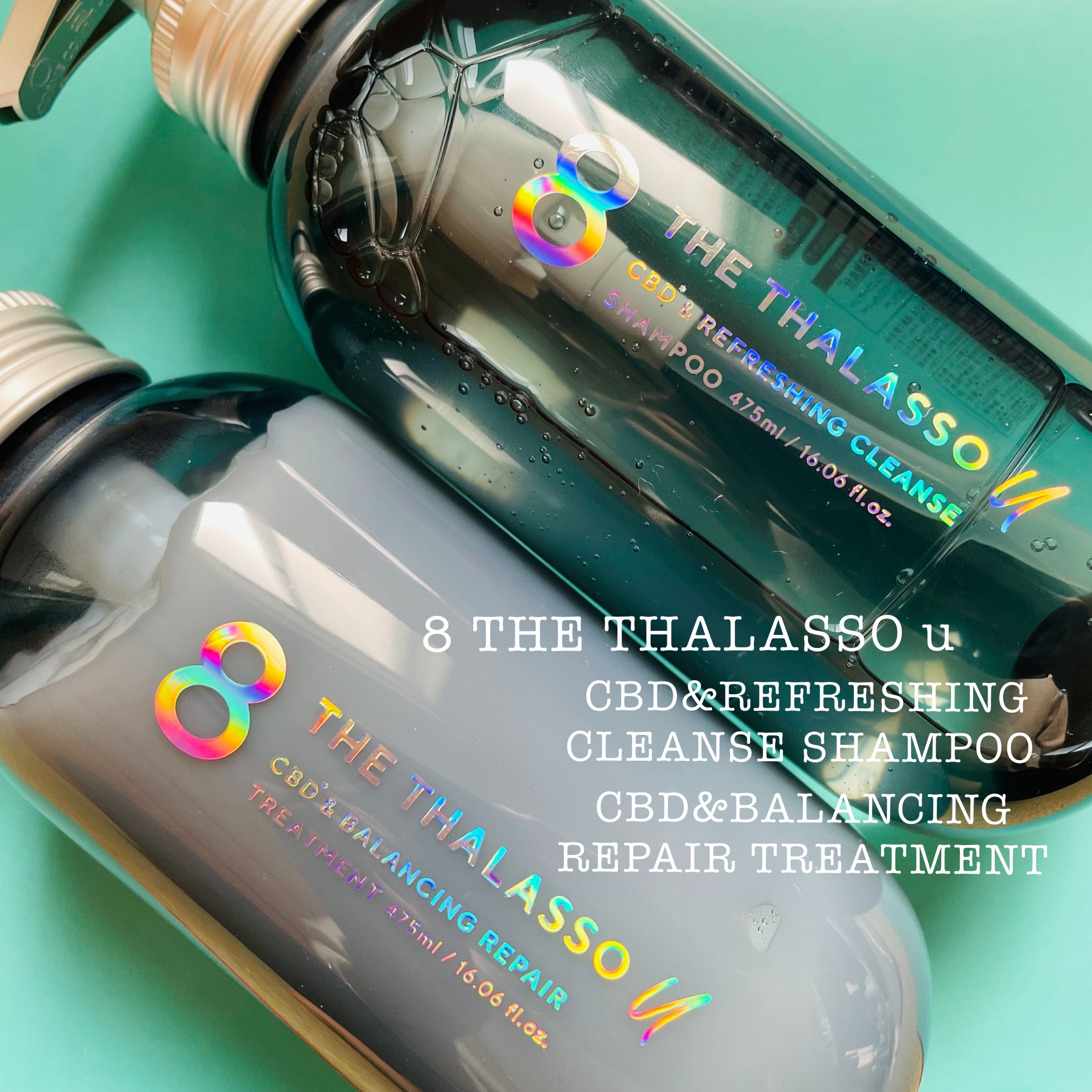 エイトザタラソ ユー CBD＆リフレッシング クレンズ 美容液シャンプー／CBD＆バランシング ダメージリペア 美容液ヘアトリートメント/エイトザタラソ/市販シャンプーを使ったクチコミ（1枚目）