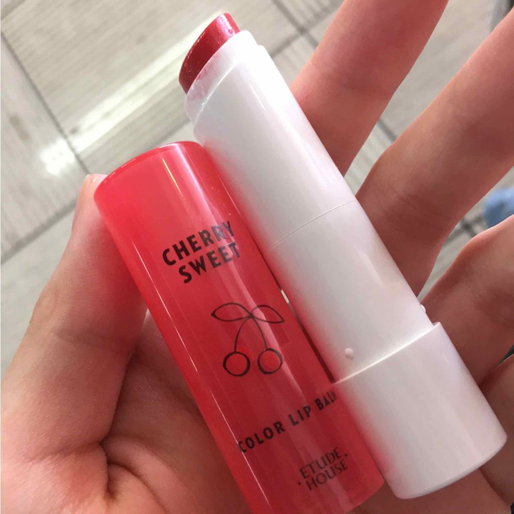 チェリースイート カラーリップバーム/ETUDE/口紅を使ったクチコミ（2枚目）