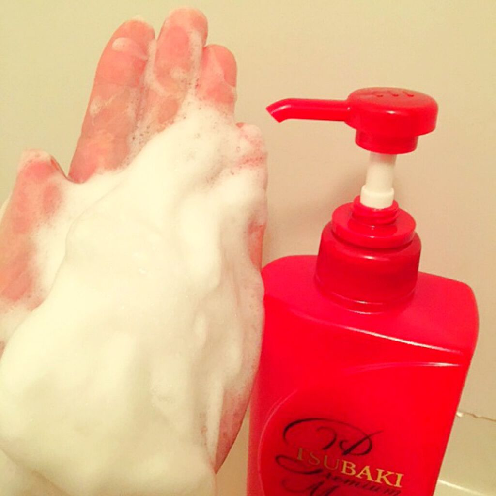 プレミアムモイスト シャンプー／ヘアコンディショナー コンディショナー 490ml/TSUBAKI/市販シャンプーを使ったクチコミ（3枚目）