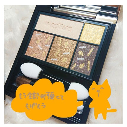 ドラマティックスタイリングアイズ BR703 パンプキンチョコスモア(限定)/マキアージュ/アイシャドウパレットを使ったクチコミ(2枚目)