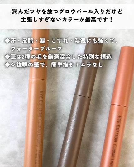 エテュセ アイエディション(リキッドライナー)/ettusais/リキッドアイライナーを使ったクチコミ(3枚目)