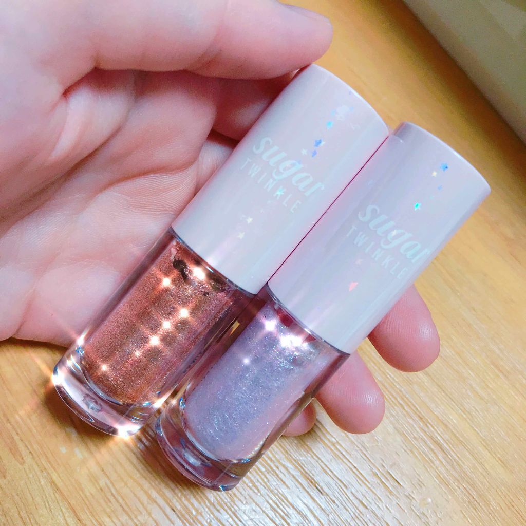 シュガー トゥインクル リキッド シャドウ/PERIPERA/リキッドアイシャドウを使ったクチコミ(1枚目)