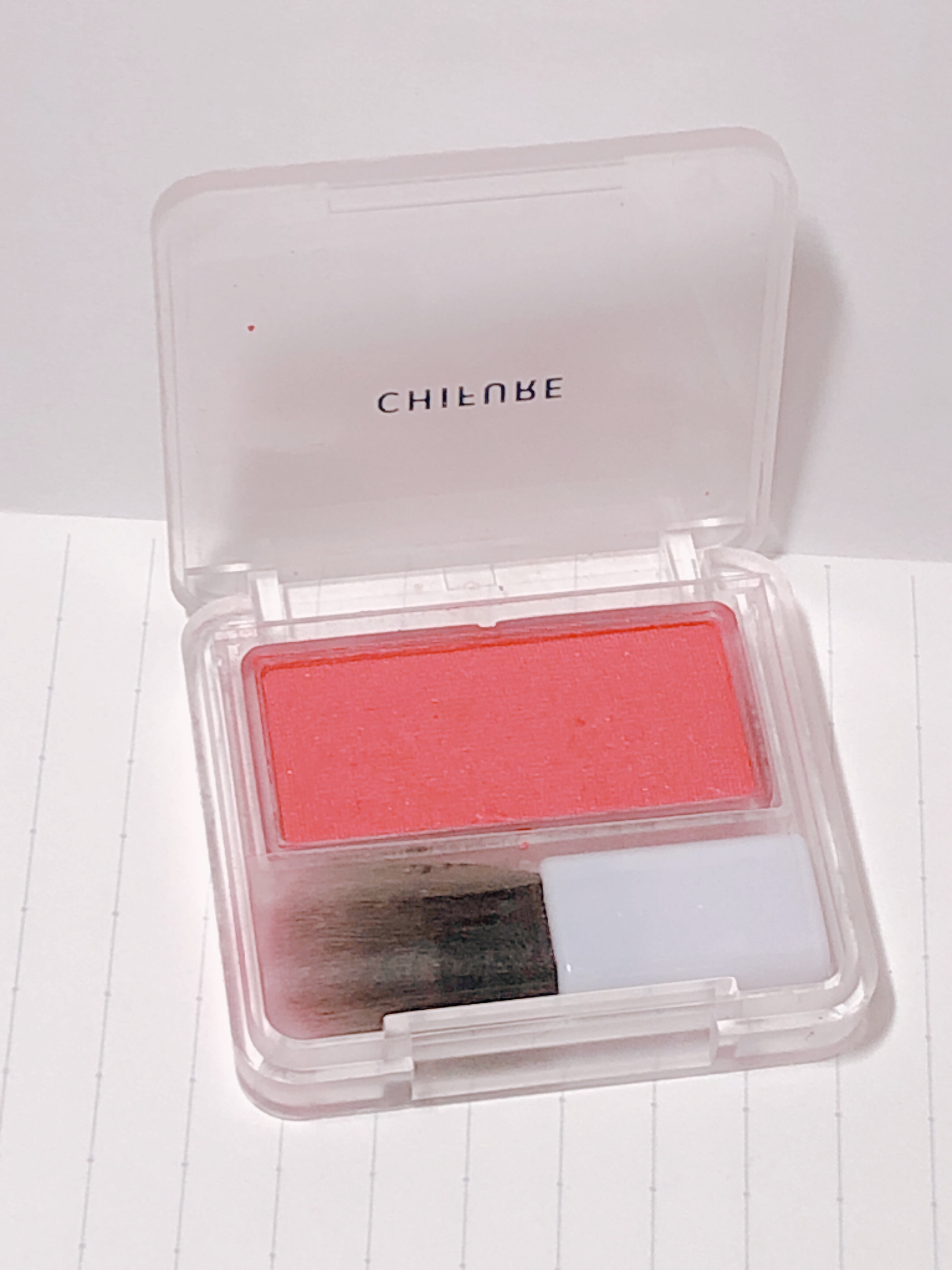 パウダー チーク 542 レッド系/ちふれ/パウダーチークを使ったクチコミ（2枚目）