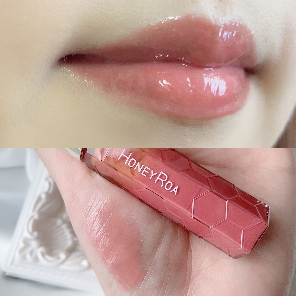 ハニーラスター r/ROAlív/リップグロスを使ったクチコミ（3枚目）