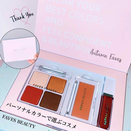 FAVES BEAUTY フェイブスボックスのクチコミ「Instagramのキャンペーンに当選し、
FAVES BOX AUTUMNを頂きました。
.....」(1枚目)