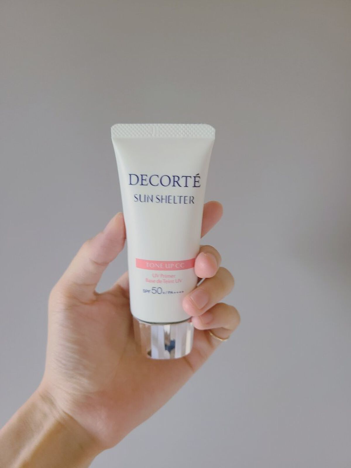 サンシェルター トーンアップCC 02/DECORTÉ/CCクリームを使ったクチコミ（1枚目）