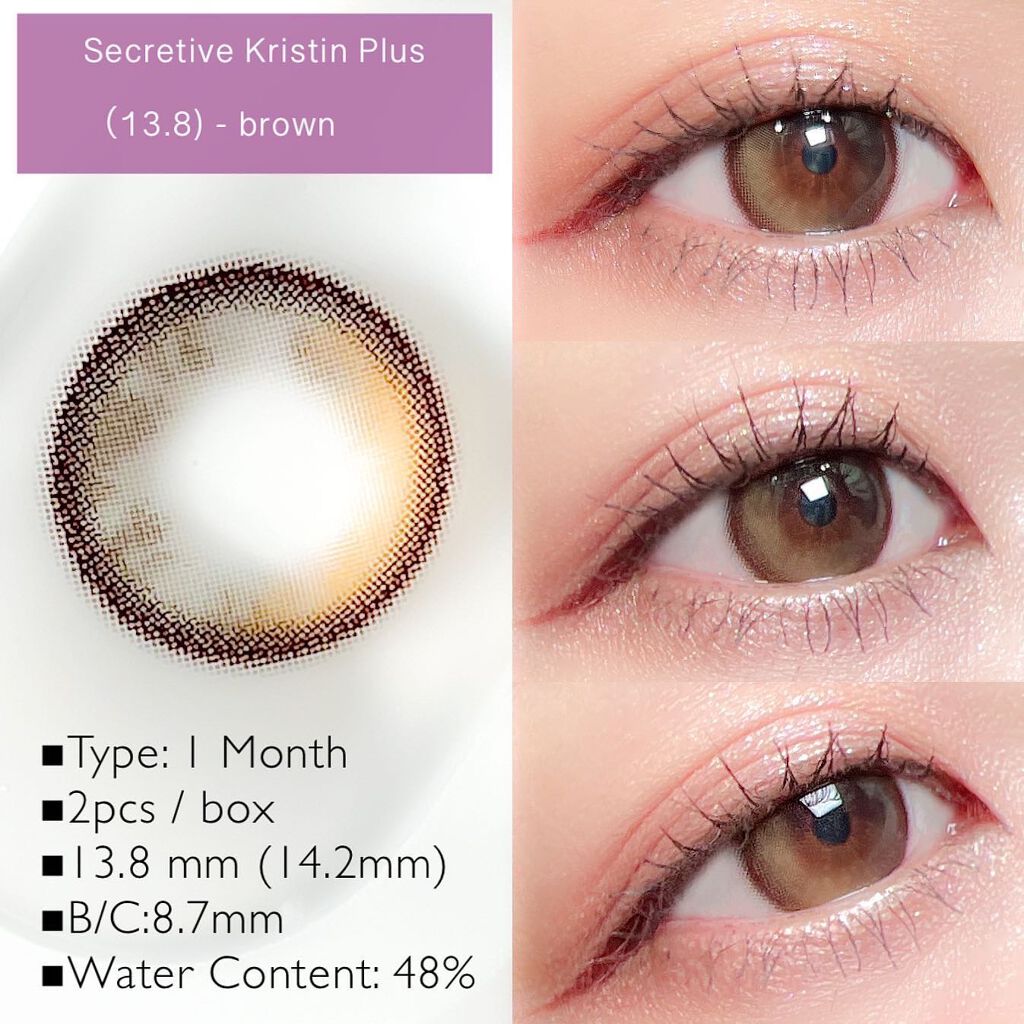 Secretive Kristen/Hapa kristin/カラーコンタクトレンズを使ったクチコミ（2枚目）